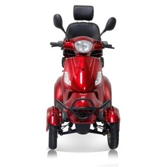 Heavy Duty 4-Wheel Mobility Scooters 31 Miles 3-Speed 800W 500lbs Capacity Red