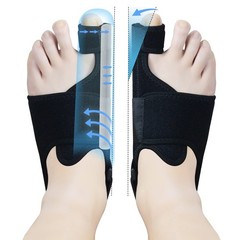 MOONSMILE 1 Pair Foot Bunion Corrector for Women & Men, Night One Size, Black