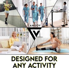 Unisex Compression Socks, LANGOV Compression Socks For Women & Men Circulation