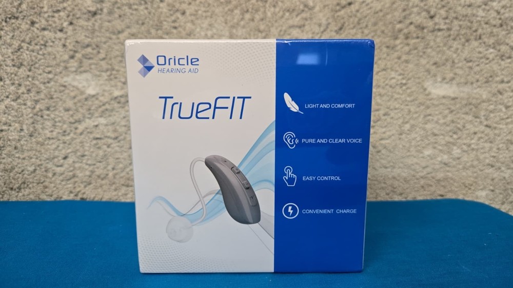 Oricle TrueFit Rechargeable Behind-The-Ear Hearing Aids for Seniors. New Sealed