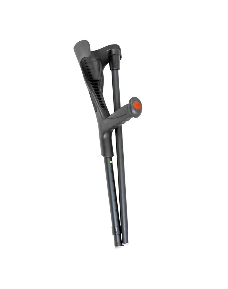 Pepe – Crutch for Adults (x1 Unit, Open Cuff), Walking Crutch Foldable, Alumi…