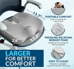 ComfiLife Premium Gel & Memory Foam Seat Cushion – Doctor Recommended Office