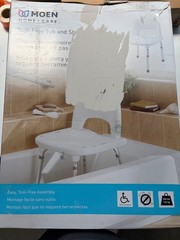 Moen DN7060 Home Care Tool-Free Tub & Shower Chair Up To 300 lbs. NIB