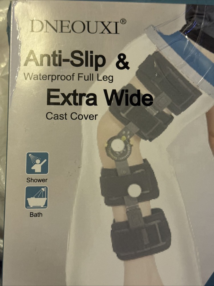 New Waterproof CAST COVER Broken FULL LEG Adult Protector Swim Shower X-wide