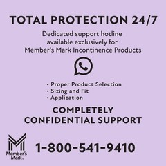 Member’s Mark Total Protection Pads for Women, Ultimate Long, 6 Drop, 144 Count