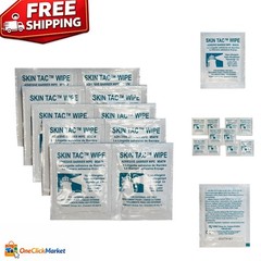 Portable Pouch of 10 Hypoallergenic Barrier Wipes for Sensitive Skin Use