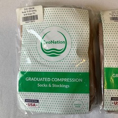 Evo Nation Graduated Compression Socks Womens Size L Multicolor mmHg 3 Pair