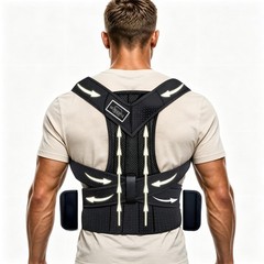 Adjustable Posture Support Brace for Upper Back & Shoulders, Fits Height Unde…