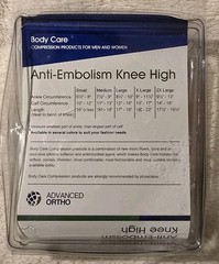 Advanced Ortho Unisex Body Care Anti-Embolism Knee High (Beige) Large 18mmHg