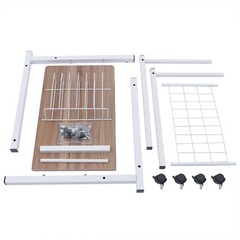 Adjustable Height Overbed Bedside Table Rolling Overbed Table Sofa Laptop Desk