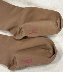 Mediven Plus Normal Knee Hi Closed Toe Top Band Compression Socks 20-30 Sz IV