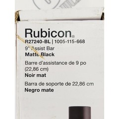 Kohler R27240-BL Rubicon 9 in Grab Bar – Matte Black