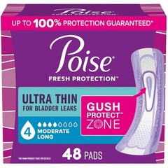 Poise Ultra Thin Incontinence Pads Bladder Leaks Postpartum Modera 4 Drop