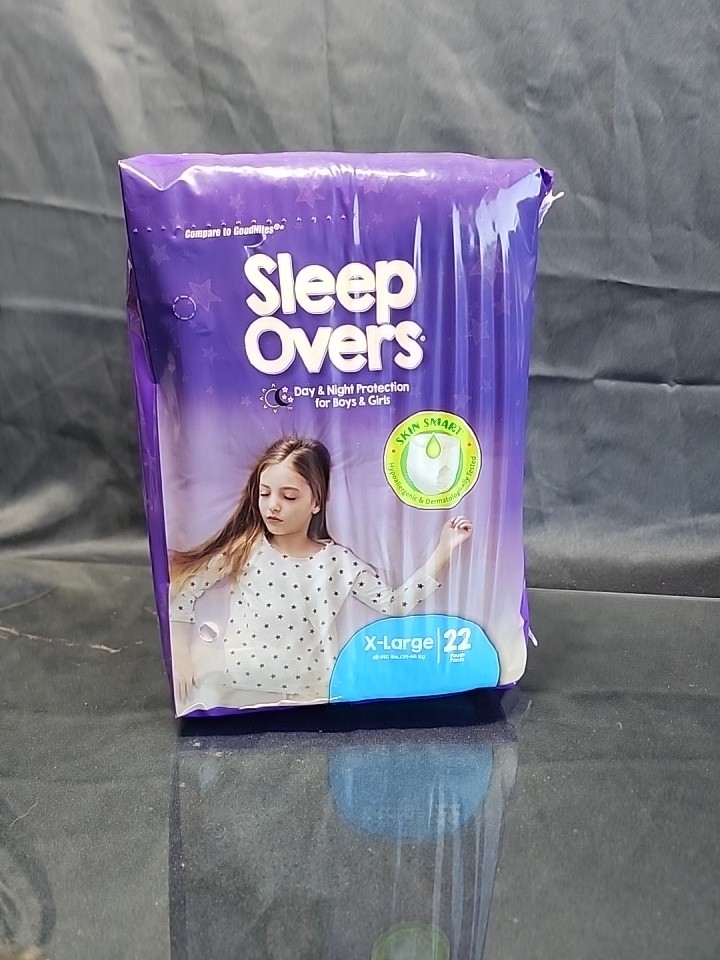 (4 Packages) Sleepovers by Cuties, Size: XL (85-140 lb) 4 bags of 22