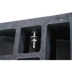34.875 In. Wide Heavy Duty Rectangular Rubber Ramp