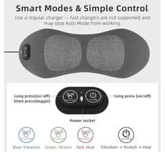 3-in-1 Back Massager with Heat & Vibration- Smooth Spine Triple Fusion Lumbar