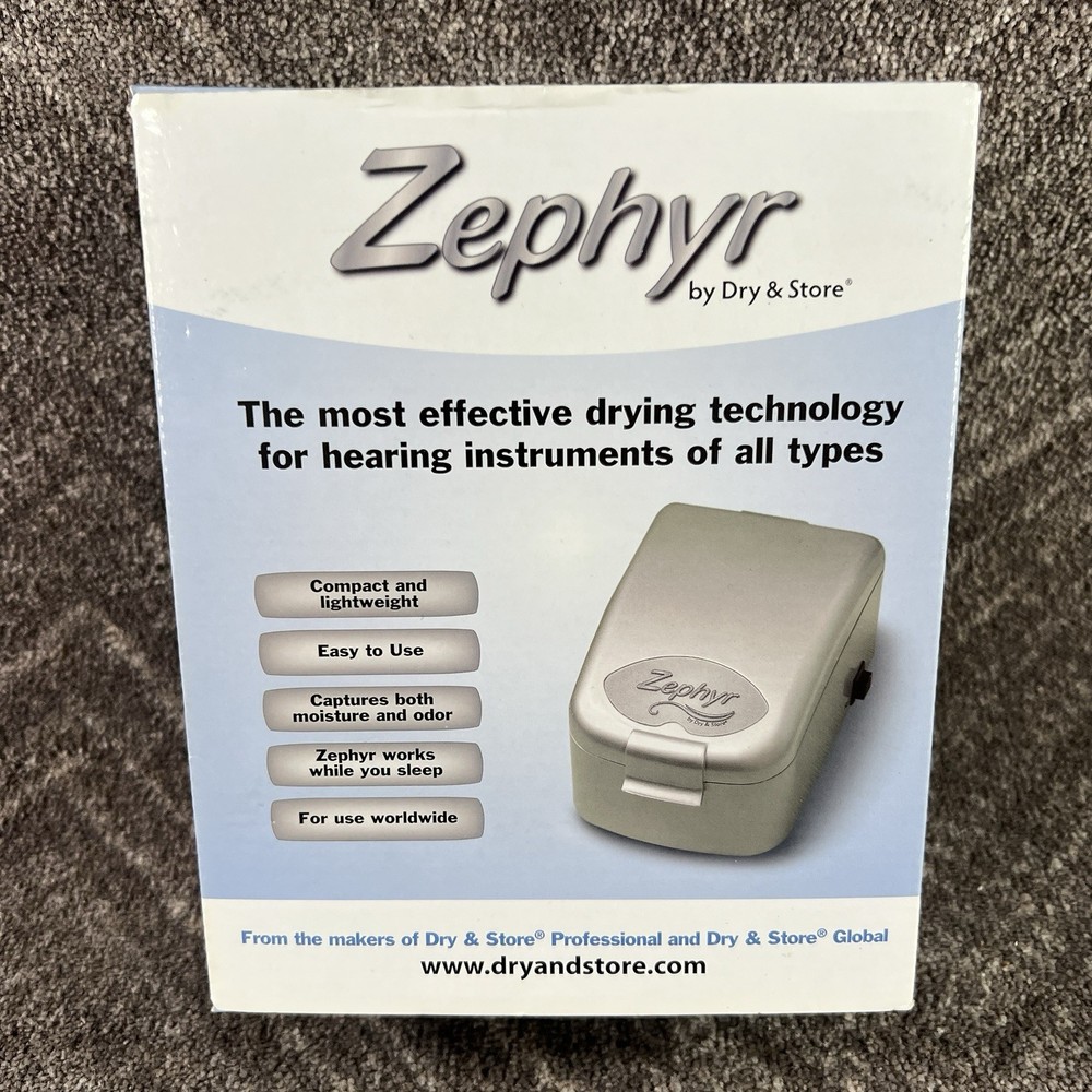 Zephyr By Dry & Store Hearing Aid Dryer Cochlear Ear Monitors