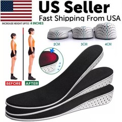 Adjustable Height Increase Insoles Heel Lift Pads Invisible Shoes Inserts Unisex