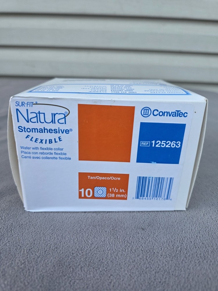 ConvaTec Natura Sur-Fit Stomahesive Flexible Wafer 125263 38mm 10pcs