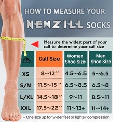 Compression Socks 20-30 mmHg Knee-High Support for Men & Women, Circulation Aid,