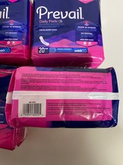 Prevail Daily Pads for Bladder Leaks Women’s Regular 20 Count Pack Lot of 4 PKS