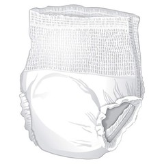 McKesson Classic Adult Incontinence Underwear, [56 Count], X-Large, White