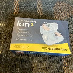 Audien ION2 Rechargeable OTC Hearing Aids Behind the Ear (BTE) w/ Charging Case
