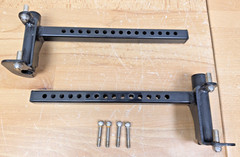 Hoveround MPV5 Power Wheelchair Elevated Leg Foot Rest Frame Hangers Pair