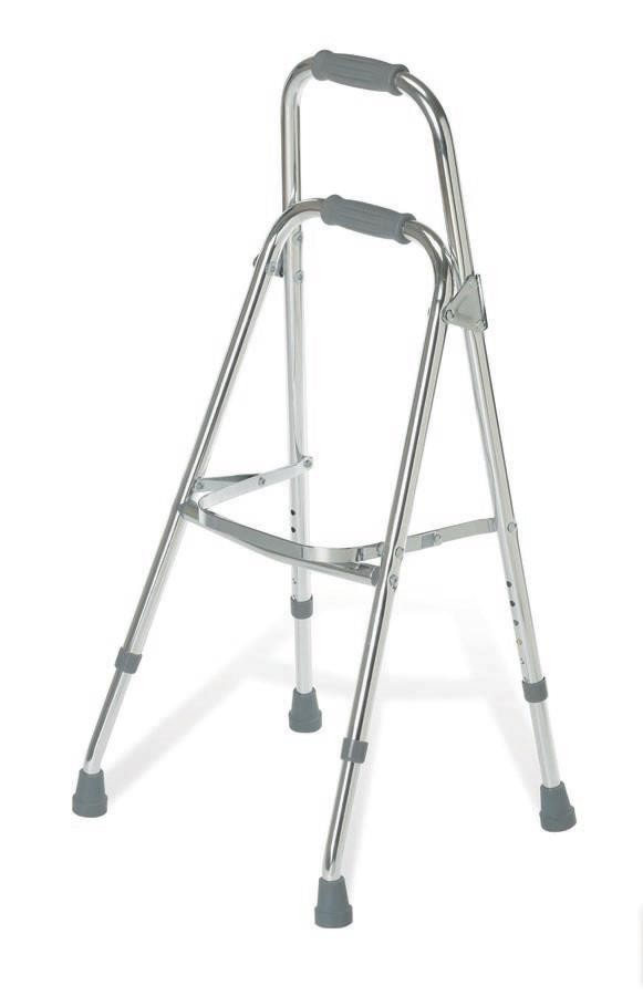Medline Sidestepper Adult Hemi Walker Chrome Aluminum 250 LB Capacity 1 Count