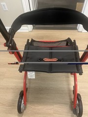 F-22 Red and Grey Rollator Walkers