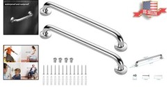 Sleek 2 Pack Shower Grab Bars – Modern 36″ Stainless Steel for Safety & Style