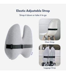 C CUSHION LAB Extra Dense Lumbar Pillow – Patented Ergonomic Multi-Region Grey