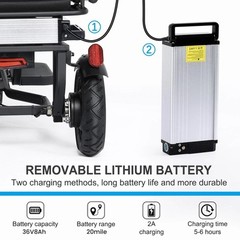 Electric Mobility Scooter 3 Wheel for Adult Senior 300W Dual Motor,CCS‌,3-speed