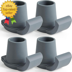 Walker Ski Glides for 1 1/8″ Folding Walkers, 4 Pack Replacement Walker Glides,