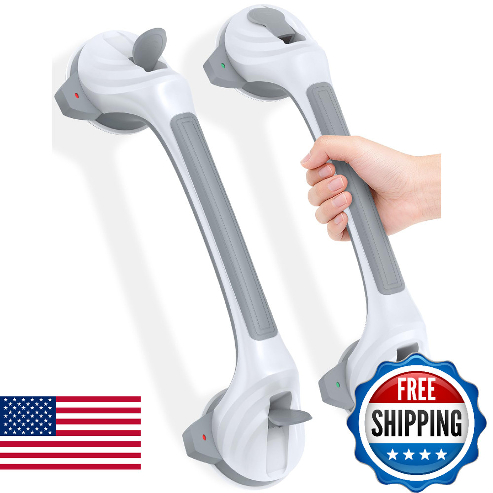 Toiysyy Grab Bars for Shower and Bathtubs 16.7 Inch, Shower Handle with Indicato