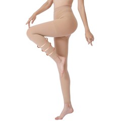 Graduated Compression Leggings for Women | 20-30 mmHg Footless Microfiber Tights