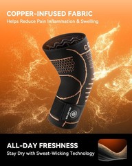 Adjustable Copper Elbow Compression Sleeve – Medical-Grade Support for Tendoniti