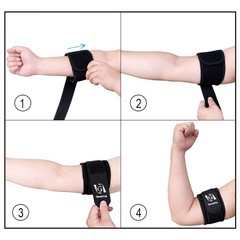 Bicep & Tricep Tendonitis Brace Compression Sleeve – Pain Relief L/XL Width-4