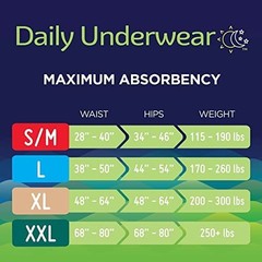 Prevail Daily Disposable Underwear 2X-Large, PV-517, XX-Large, Light Beige