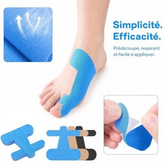 50Pcs Bunion Corrector Kinesiology Tape – Precut Elastic Support for Big Toe