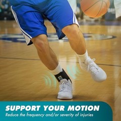 ASO Ankle Stabilizer – Lace Up Ankle Brace for Sprained Ankle and Medium Black