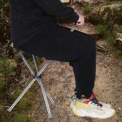 Cane with Seat Attached Outdoor Hiking Crutch Stool for Men Women Elderly