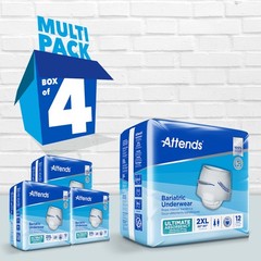 Attends Bariatric Adult Disposable Underwear XXL AU50 Super Absorbent Core 48 Ct