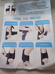 ** MOONSMILE ** ‚ BUNION SPLINTS – BLACK ‚ ONE PAIR