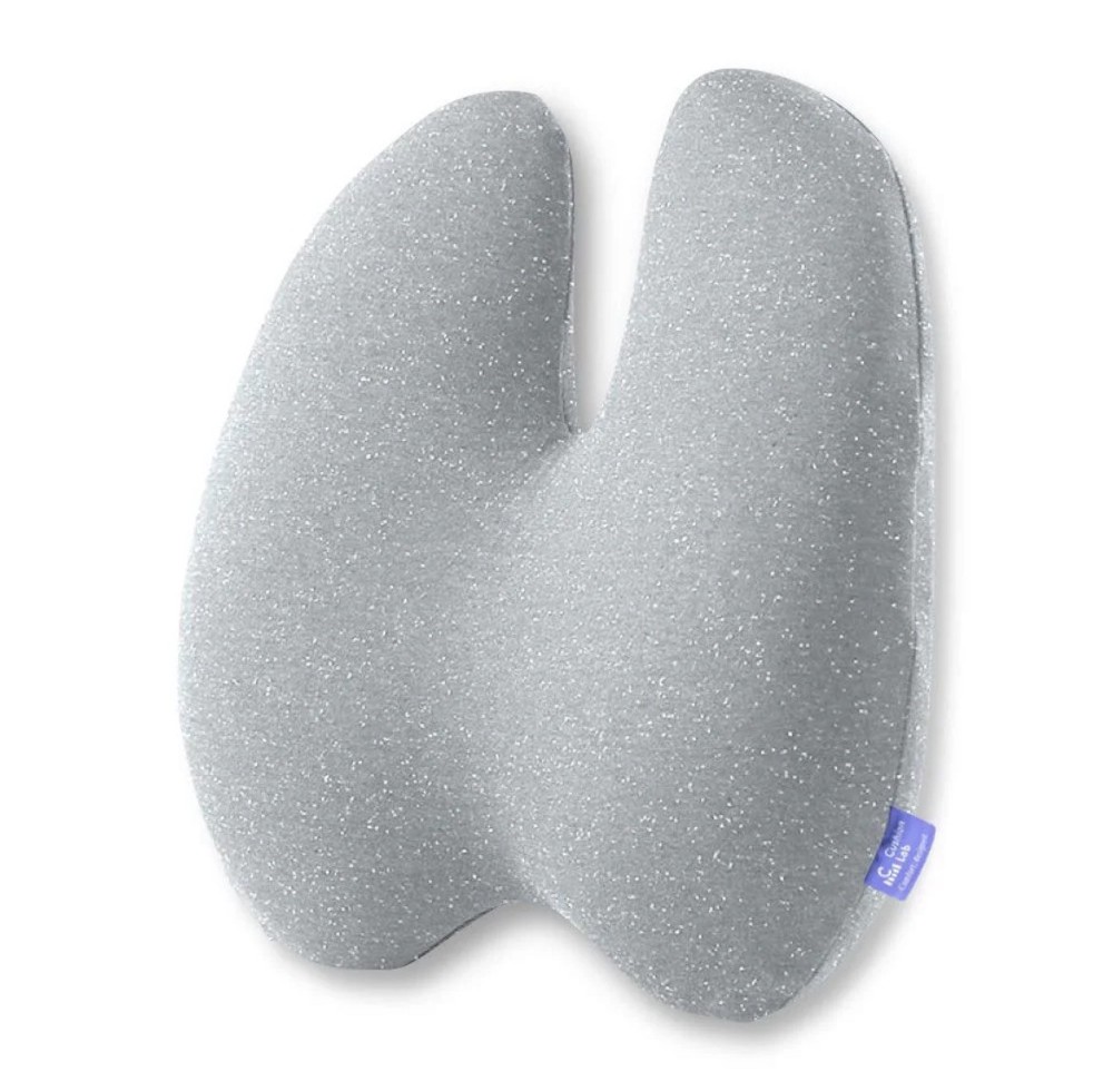 C CUSHION LAB Extra Dense Lumbar Pillow – Patented Ergonomic Multi-Region Grey