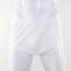 White KINS Vinyl Lowrider Adult Plastic Pants Diaper Cover 40300VW