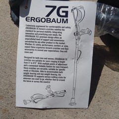 1 Pair (2 Units) of Ergonomic 7G Forearm Crutches – NEW
