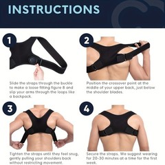 Adjustable Posture Corrector Back Shoulder Support Correct Brace Belt Men Women