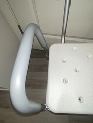 Guardian Bath and Shower Bench with Back and Arms Adjustable Height 350lb Seat