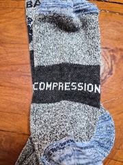 Bombas Compression Socks Lot Of 4 15-20MM Black Grey White Blue Honeycomb M NWOT